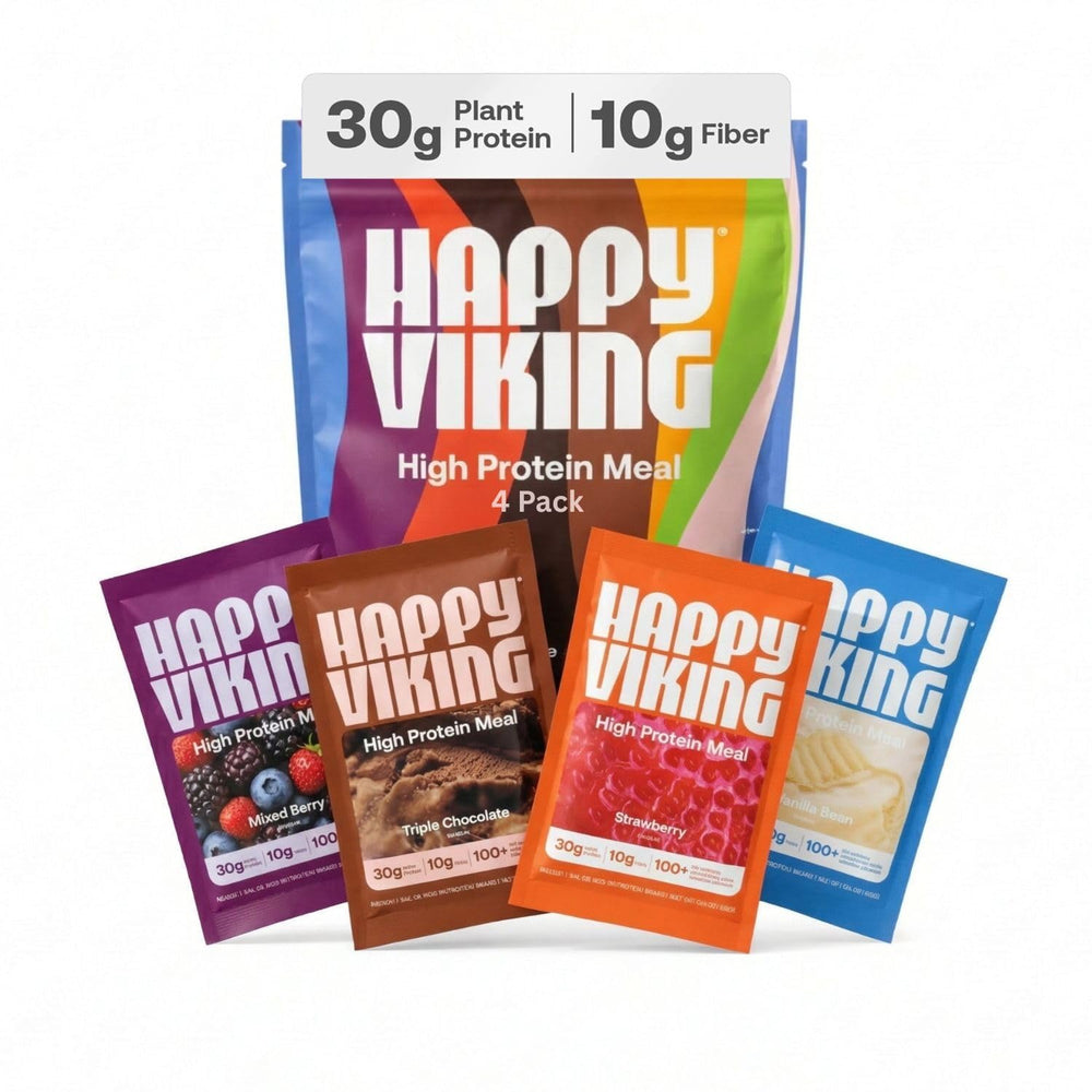 Happy Viking frente del paquete mostrando variedad y conveniencia