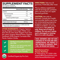 HAVASU NUTRITION textura de gomita masticable, aspecto apetecible