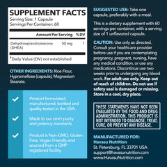 HAVASU NUTRITION cápsula en mano lista para tomar, facilidad diaria