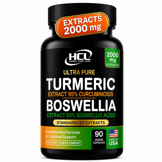 HCL HERBAL CODE LABS envase frontal mostrando etiqueta y potencia