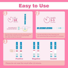 HEAL-CHECK mano sosteniendo tira, muestra escala y ergonomía