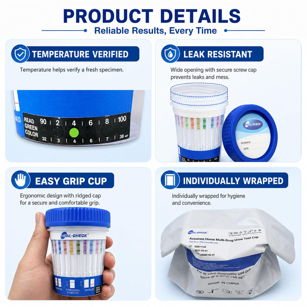 HEAL-CHECK comparación de tamaño del kit para almacenamiento práctico