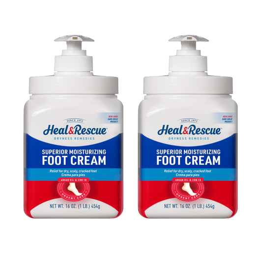 Heal&Rescue envase frontal de 16 oz mostrando etiqueta clara y beneficio hidratante