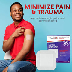 Healqu caja en botiquín doméstico mostrando almacenamiento conveniente