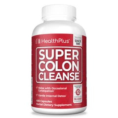 Health Plus frente del envase mostrando 480 cápsulas y duración 120 días