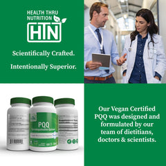 Health Thru Nutrition etiqueta nutricional destacando 20 mg por cápsula