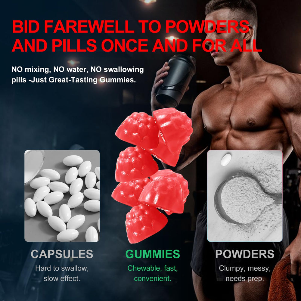 Health4All Creatina Monohidrato Gomitas dosis diaria recomendada para soporte continuo.