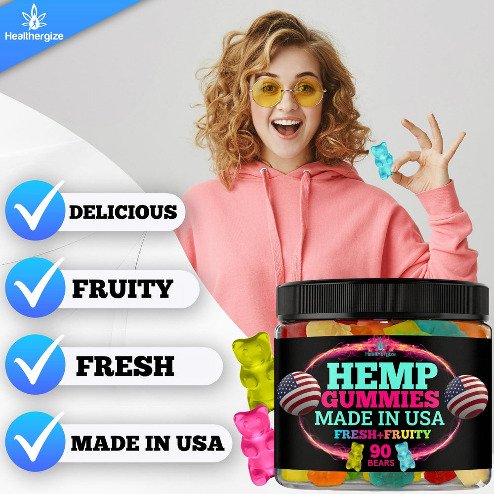 Variedad de sabores frutales Healthergize expuestos con experiencia saborosa