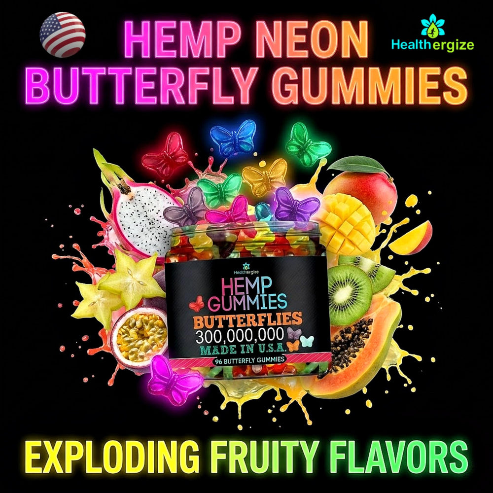 Healthergize selección de sabores frutales, variedad intensa y sin regusto amargo