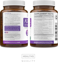 Healths Harmony variedad de raíces y hojas que ilustran ingredientes botánicos