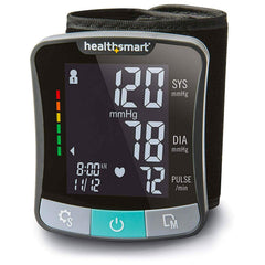 HealthSmart monitor frontal mostrando lectura clara y confianza