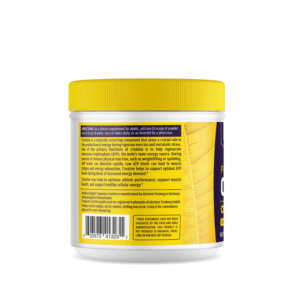 Cucharada medidora con creatina Healthy Origins, dosificación precisa