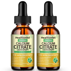 Healtionist frasco frontal mostrando etiqueta clara y beneficio de formulación líquida