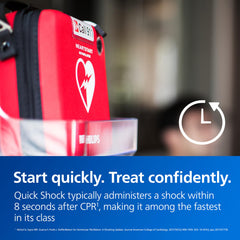 HeartStart comparación de tamaño para evaluar ubicación y montaje