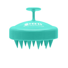 HEETA cepillo frontal verde mostrando diseño ergonómico y agarre cómodo