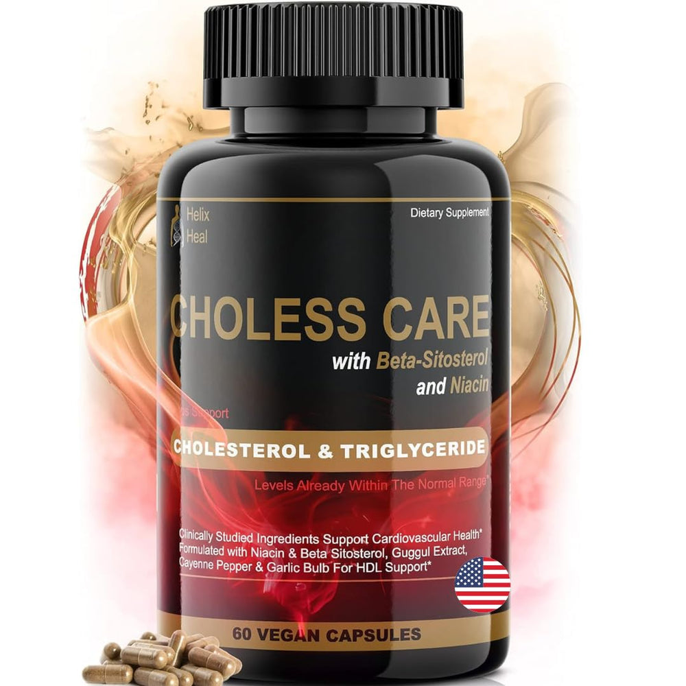 Helix Heal frente del envase mostrando marca y promesa de apoyo a lípidos
