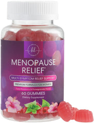 Hello Lovely! envase frontal claro que muestra 60 gummies para menopausia y comodidad diaria