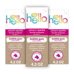 hello unicorn frente del paquete que muestra diseño atractivo y fácil identificación
