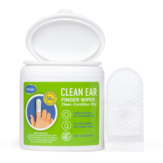HelsRx envase frontal muestra 50 toallitas para limpieza rápida y segura