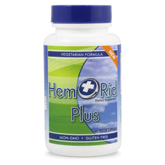 HemRid Plus cápsulas vegetales en envase, comodidad diaria.