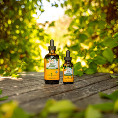 Familia administrando Herb Pharm Kids Fast Asleep a un niño antes de dormir, favorece la rutina