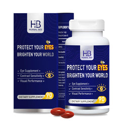 Herbal Bee envase frontal mostrando 90 cápsulas, confianza y suministro prolongado