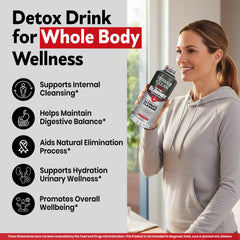 Herbal Clean botella junto a una regla para comparar tamaño, ayuda a valorar volumen