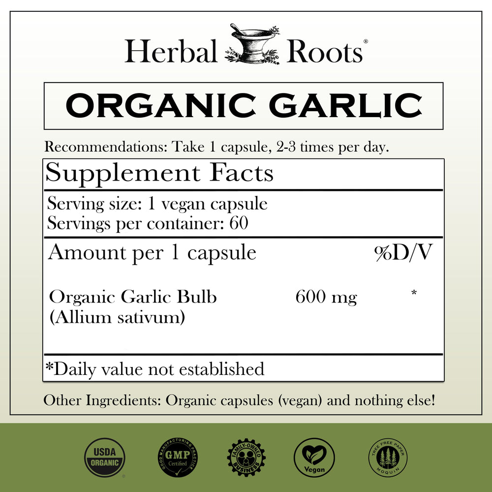 Herbal Roots primer plano de cápsula mostrando textura y fácil de tragar