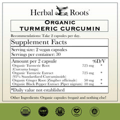 Herbal Roots primer plano de cápsulas veganas y textura, fácil de tragar