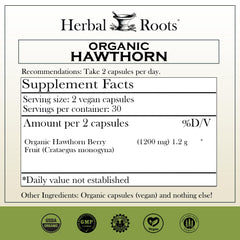 Herbal Roots detalle de cápsulas mostrando textura vegetal y concentración
