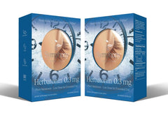 Herbatonin frasco frontal mostrando diseño y cantidad de cápsulas, claridad y confianza