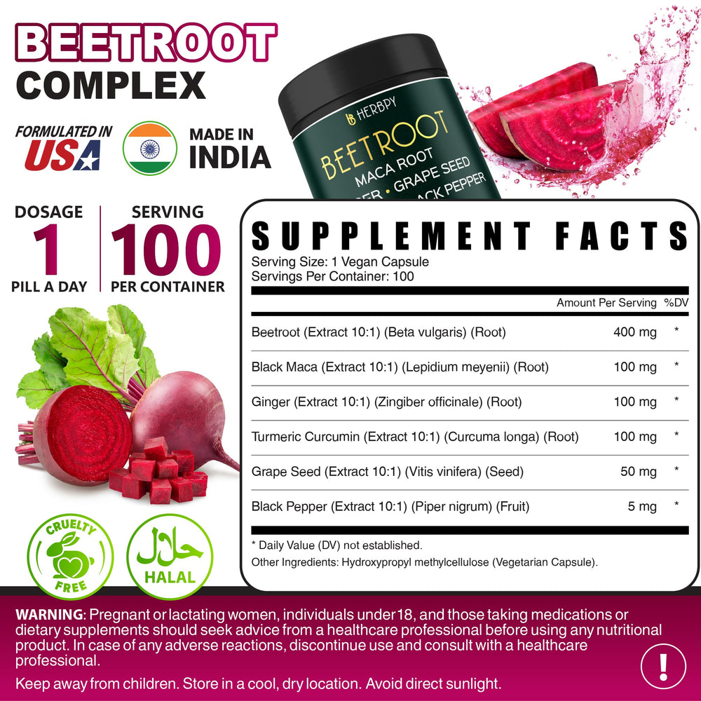 Herbpy 6en1 Pimienta Negra: cápsulas que favorecen la absorción de nutrientes.