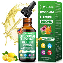 HevChay frasco frontal mostrando etiqueta y volumen 59 ml, beneficio de absorción rápida