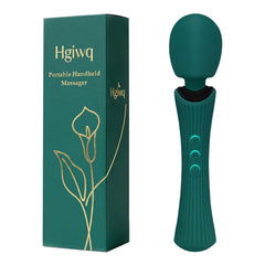 Hgiwq vista frontal del masajeador verde, apariencia compacta y elegante