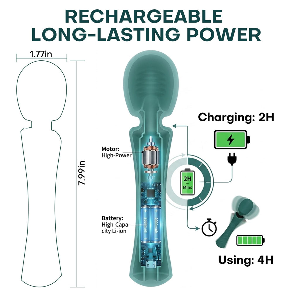 Hgiwq masajeador resistente al agua en ducha, limpieza fácil y segura