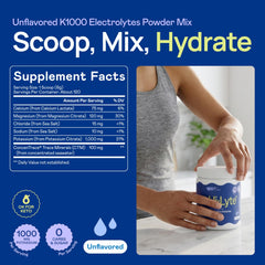 Hi-Lyte mezcla disuelta en vaso, hidratación instantánea para entrenos