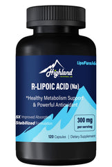 Highland Nutritional Lab frente del envase mostrando 120 cápsulas y etiqueta clara