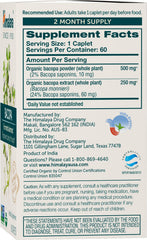 Himalaya caplet en mano para comparar tamaño y dosificación cómoda