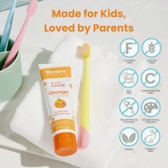 Himalaya niño cepillándose con adulto promoviendo hábito y disfrute