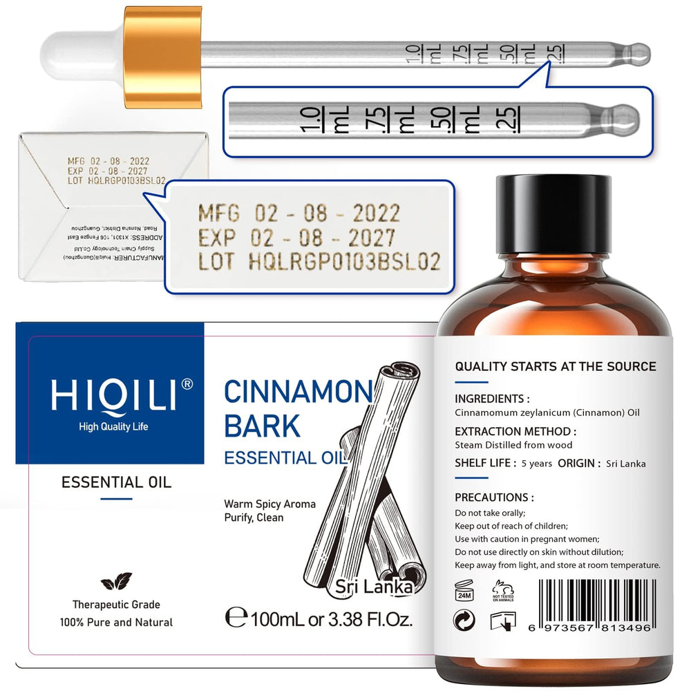 HIQILI Aceite de canela para rincones del hogar perfumando sutilmente.