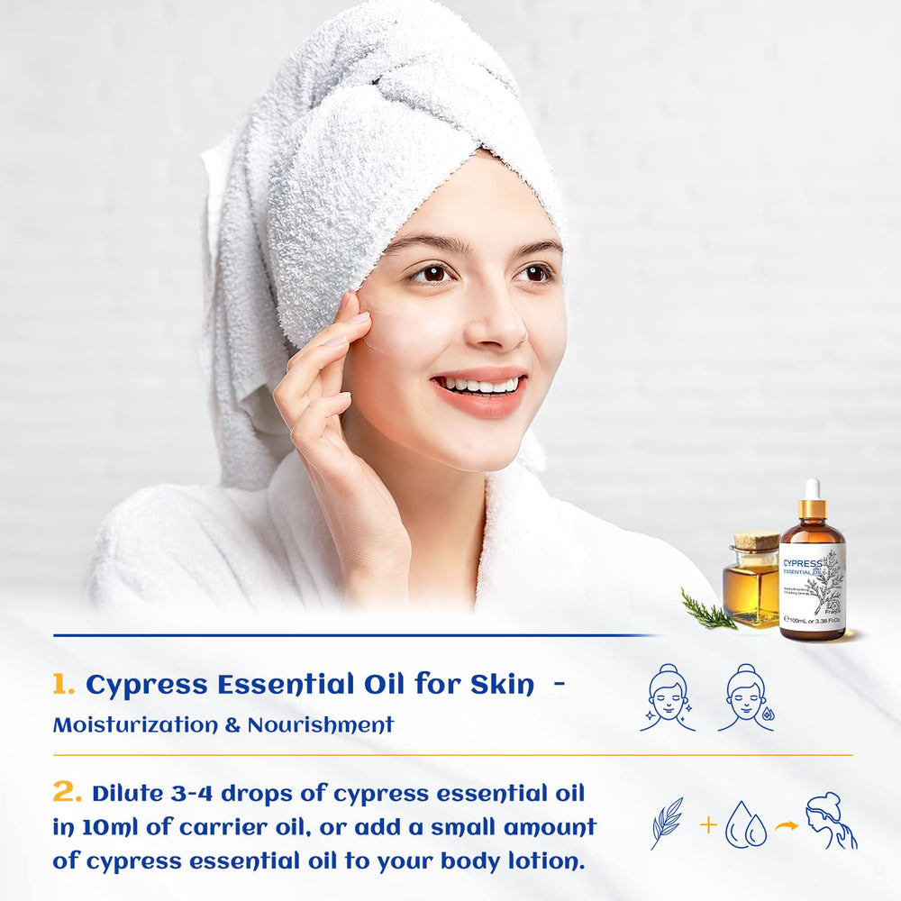 HIQILI aceite ciprés para masaje relajante en casa.