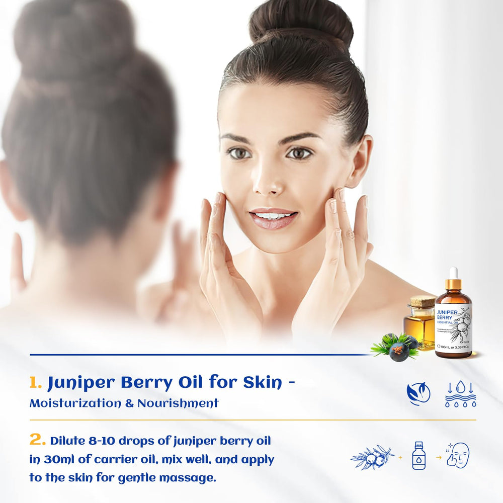 HIQILI Etiqueta describe origen natural y usos diversos del enebro.