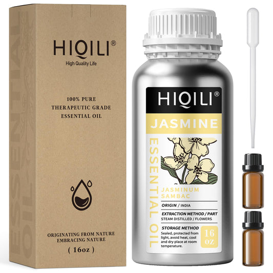 HIQILI Jazmín aceite esencial, botellas de 10 ml para aromaterapia suave.