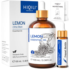 HIQILI aceite esencial de limón en frasco de 10 ml, aroma fresco