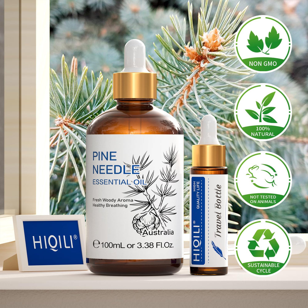 HIQILI Aceite de Pino para lavanderia, deja prendas con aroma fresco.