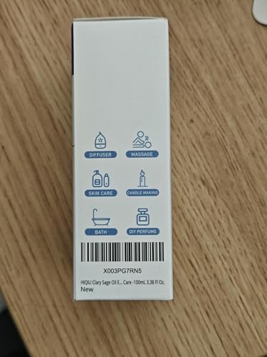 HIQILI Aceite esencial de salvia: difusor ambienta con aroma herbal.