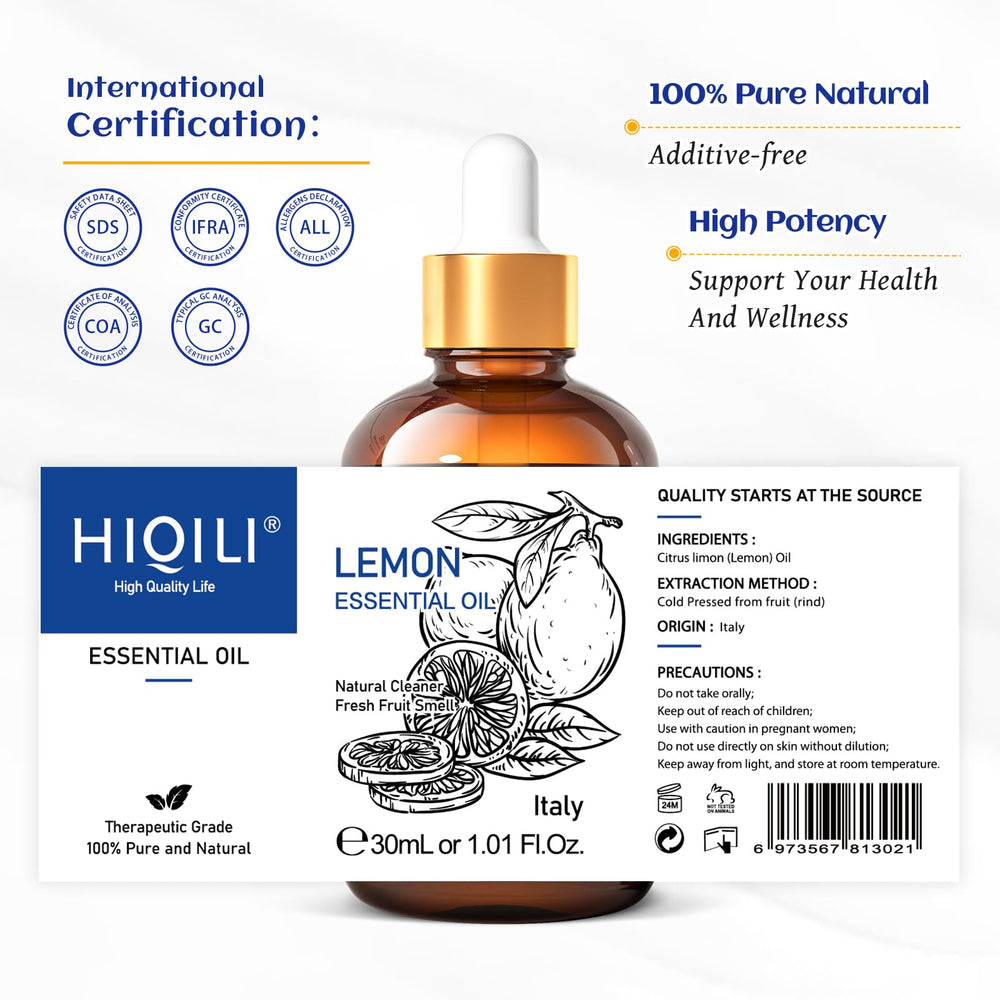 HIQILI Limón: nota cítrica fresca para favorecer concentración.