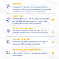 HIQILI Aceite de Limón: empaque natural y puro sin aditivos.