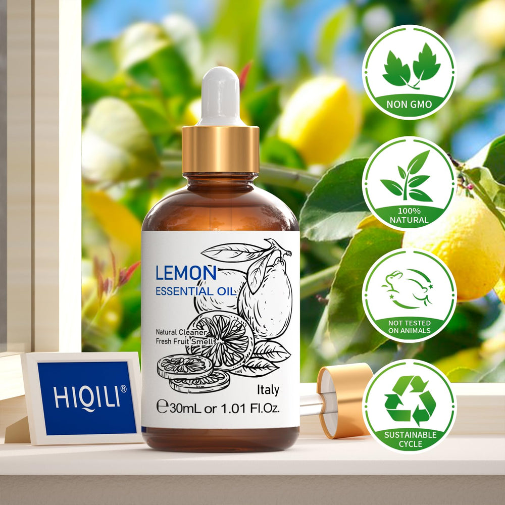 HIQILI Aceite de Limón: aroma natural para spa en casa.