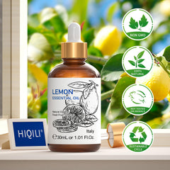 HIQILI Aceite de Limón: aroma natural para spa en casa.